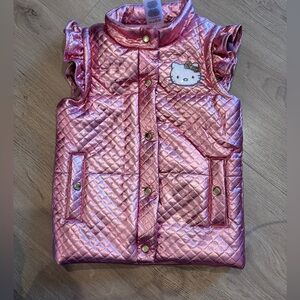 Hello Kitty Shimmering Pink Quilted Vest